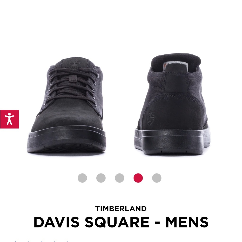 Timberland Davis Square Black Shoes Size 11